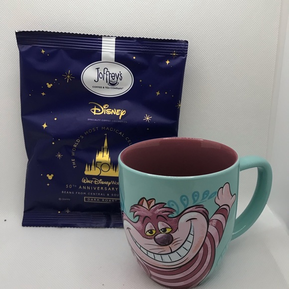 Disney Other - New Disney 50th anniversary coffee with Cheshire cat mug